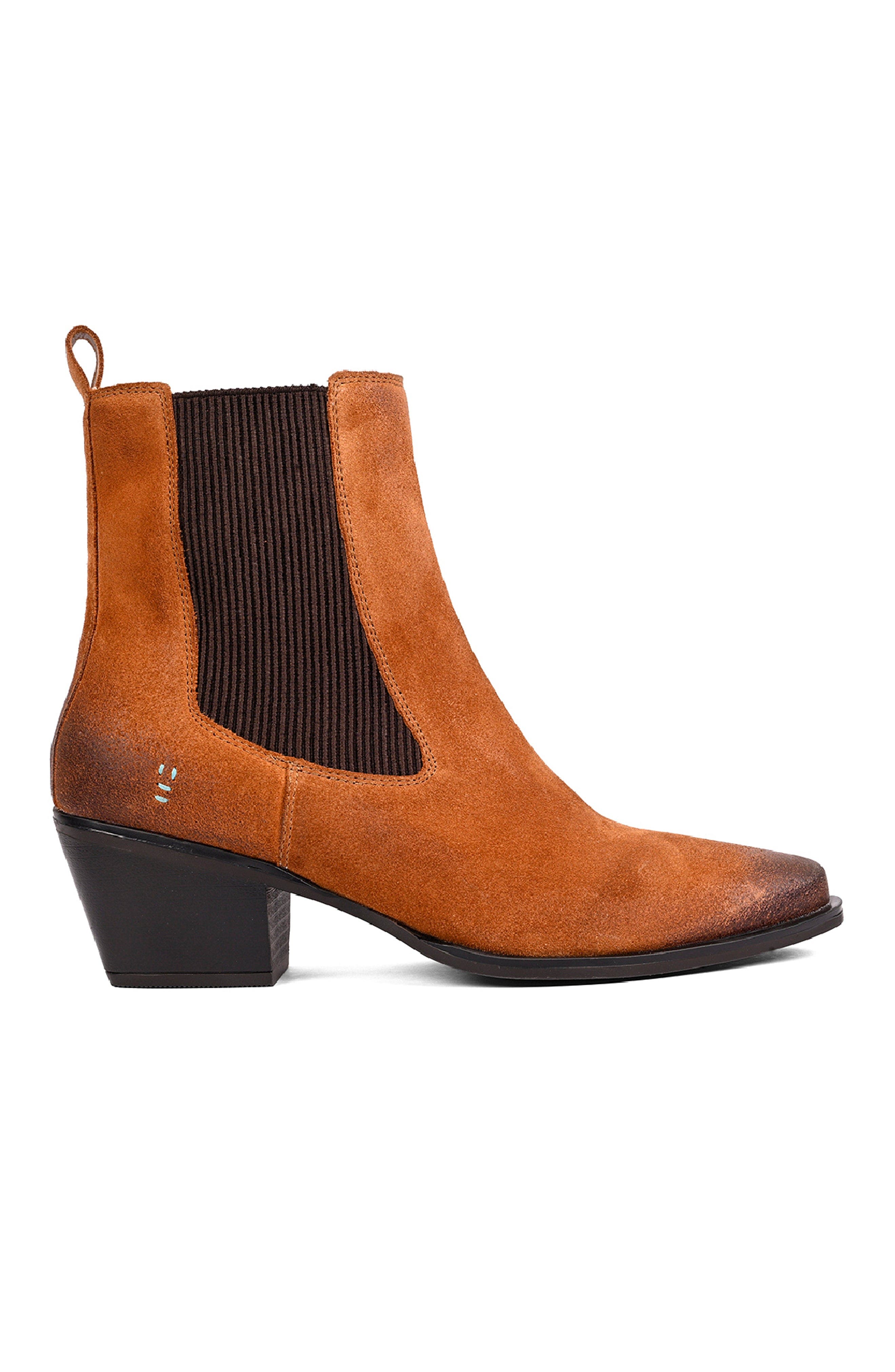 Dialogue Chelsea Boot, Alternate, color, Pecan Suede