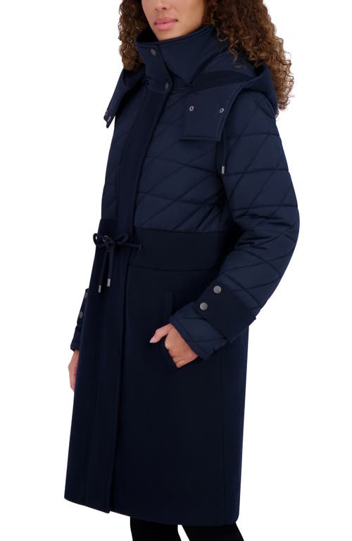 Andrew Marc Synclaire Quilted Coat In Ink