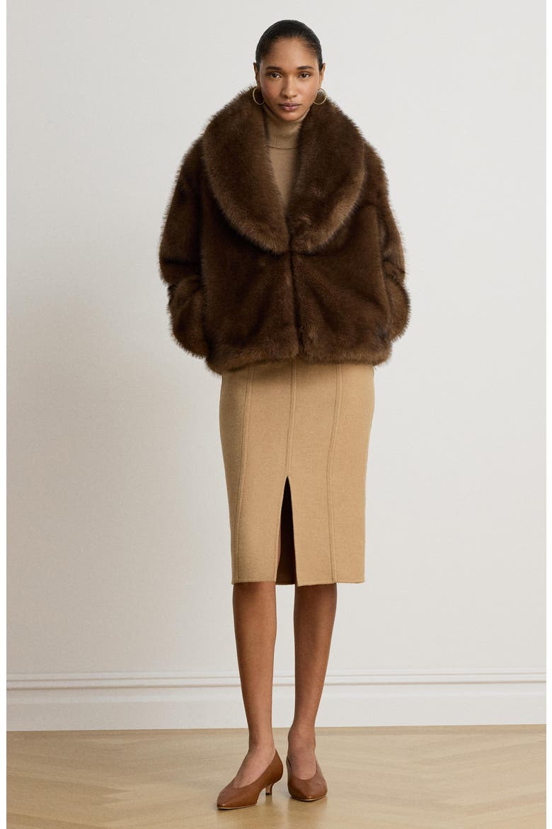 Midi Pencil Skirt, Alternate, color, CAMEL BEIGE