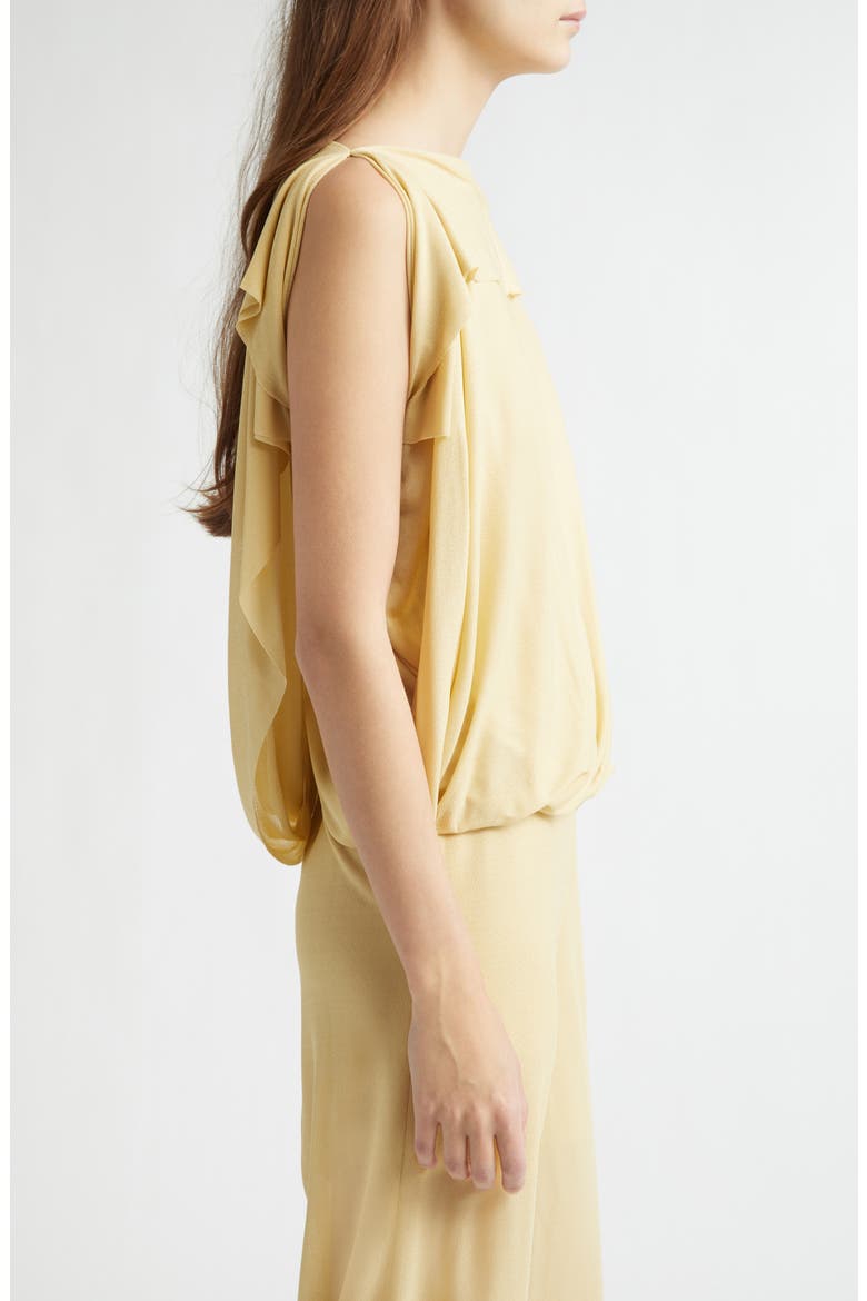 Sheer Drape Top, Alternate, color, SAND YELLOW