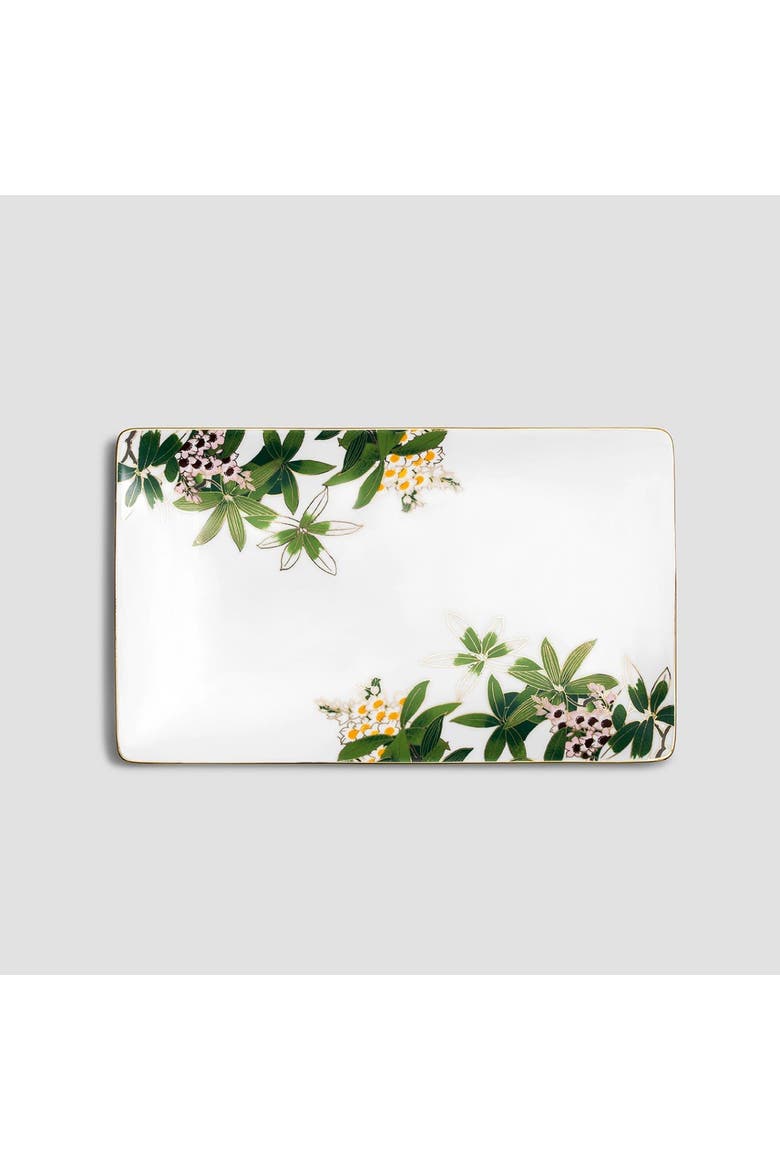 Belize Rectangular dish, Main, color, White