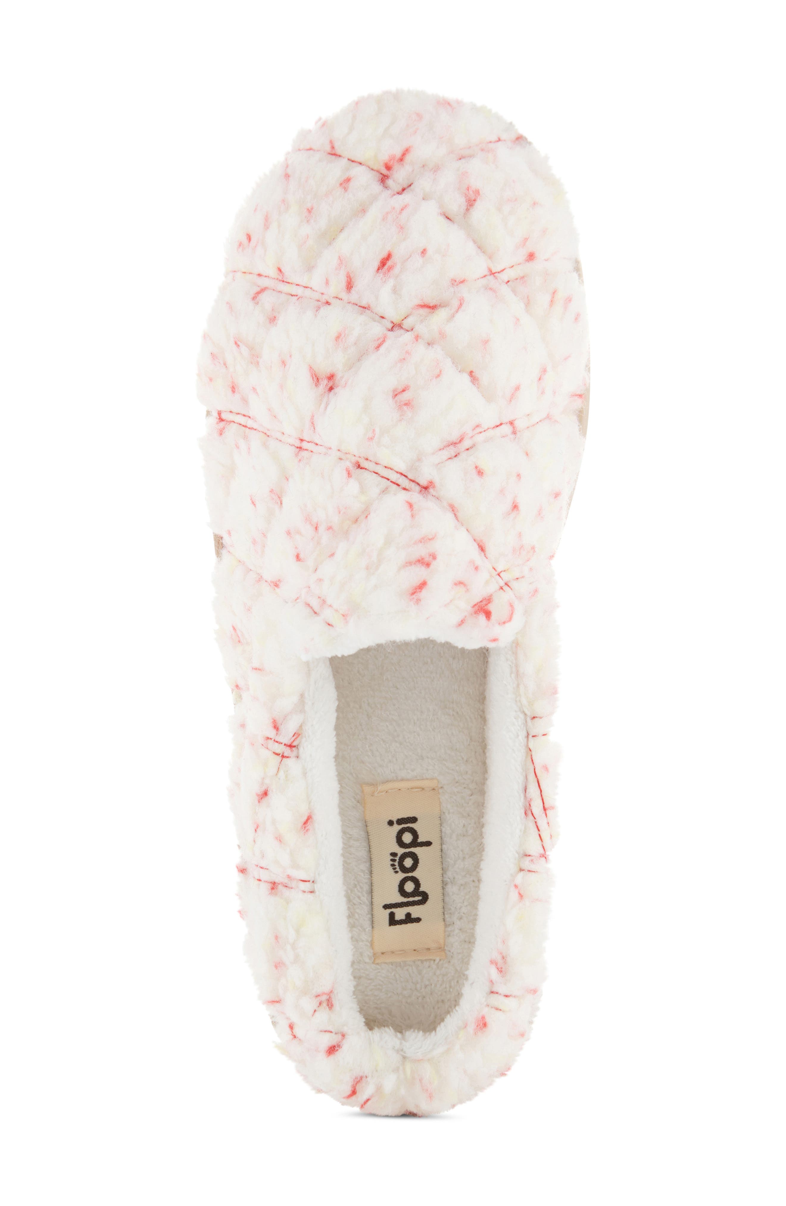 FLOOPI Faux Shearling Lined Slipper, Alternate, color, Cream
