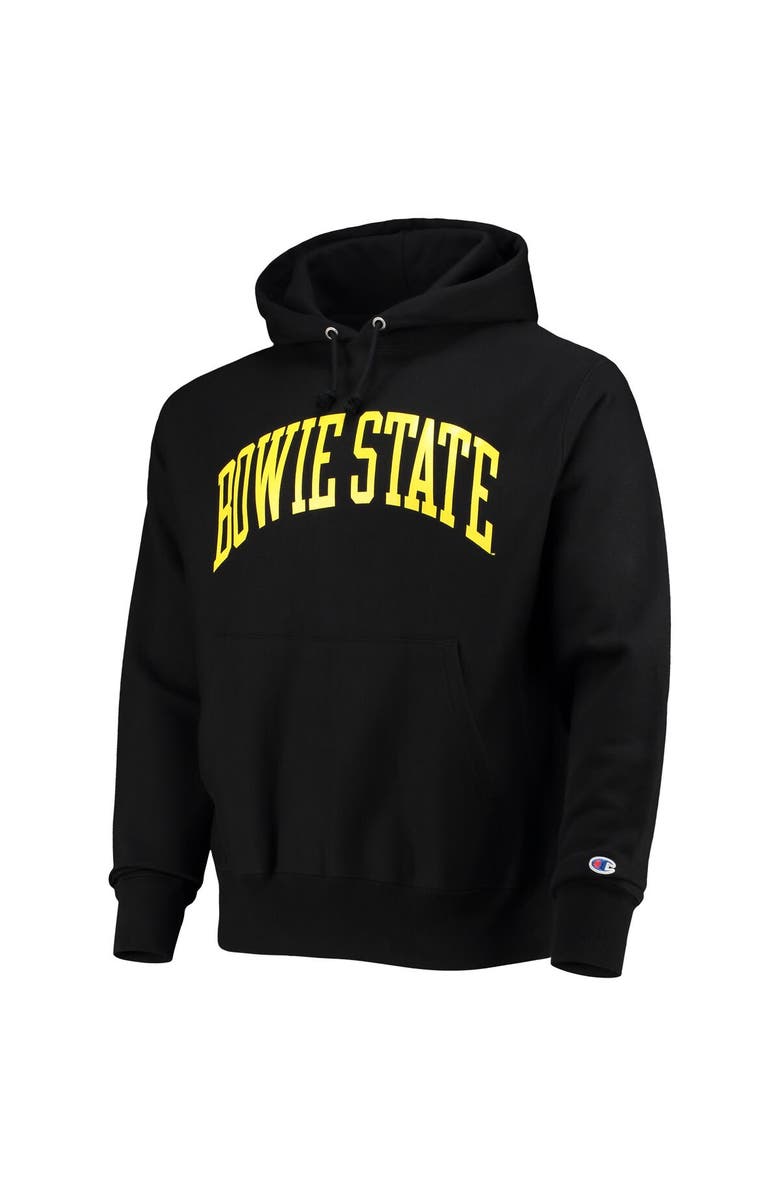 Champion Men's Champion Black Bowie State Bulldogs Tall Arch Pullover Hoodie, Alternate, color, 