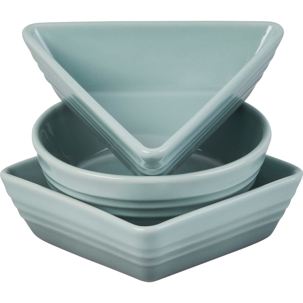 Le Creuset Stoneware 3-piece Tapas Dish Set In Sea Salt