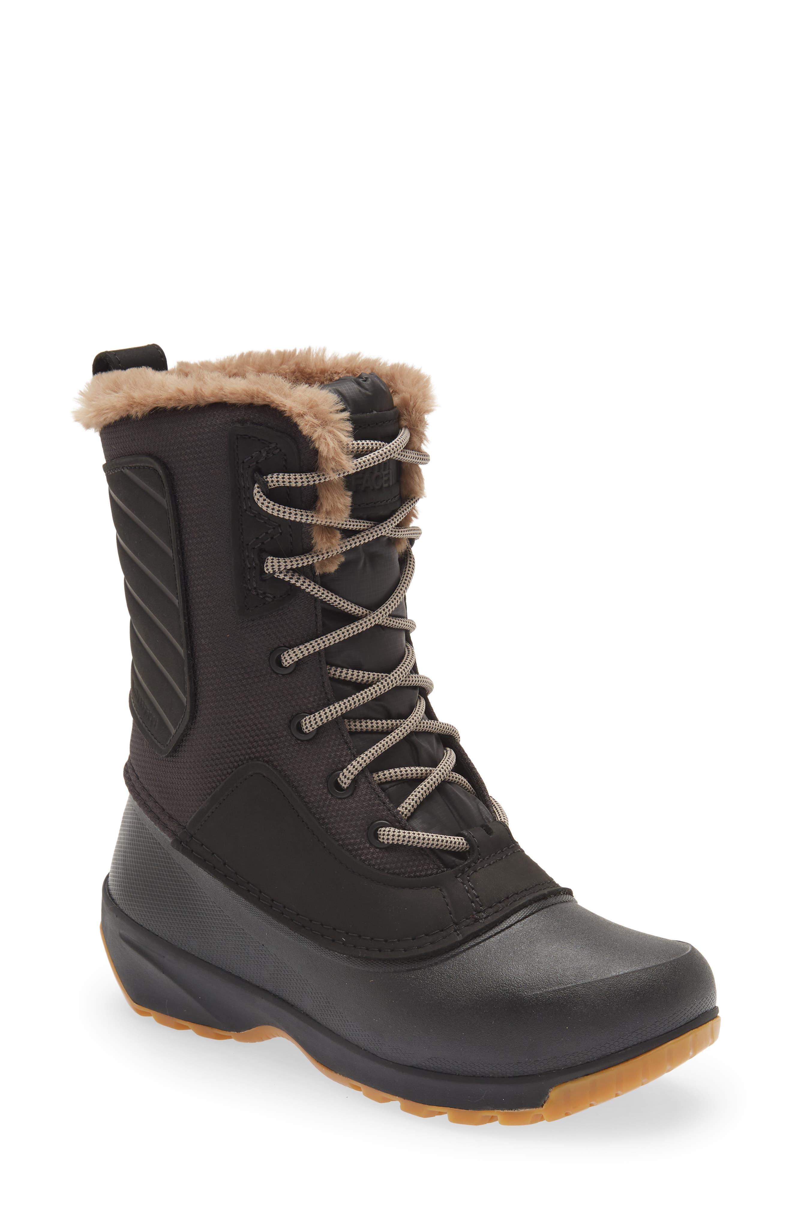The North Face Shellista IV Mid Waterproof Insulated Winter Boot with Faux Fur Trim, Main, color, 
