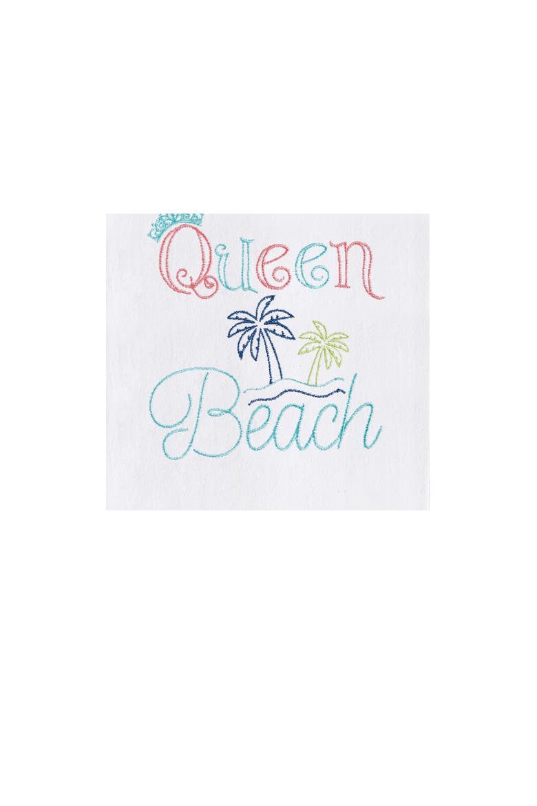 Queen Beach Towel, Alternate, color, red