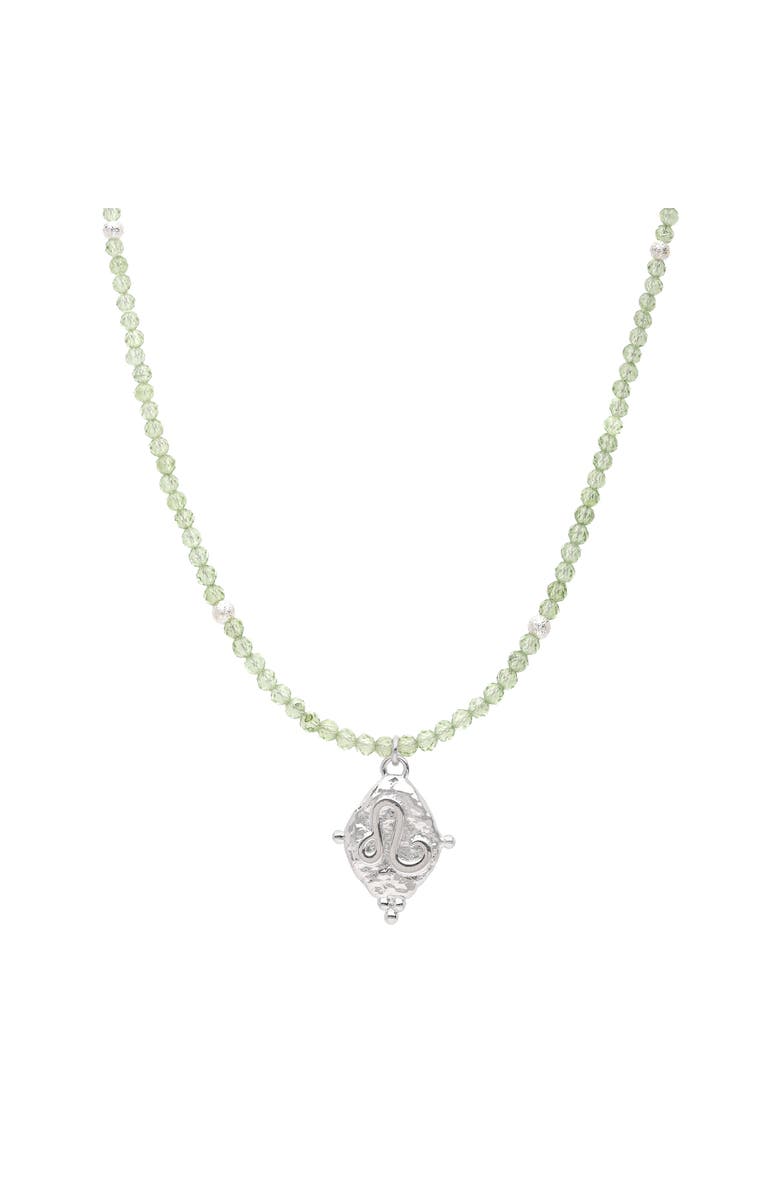 Seven Saints Leo Zodiac Choker Necklace, Main, color, White