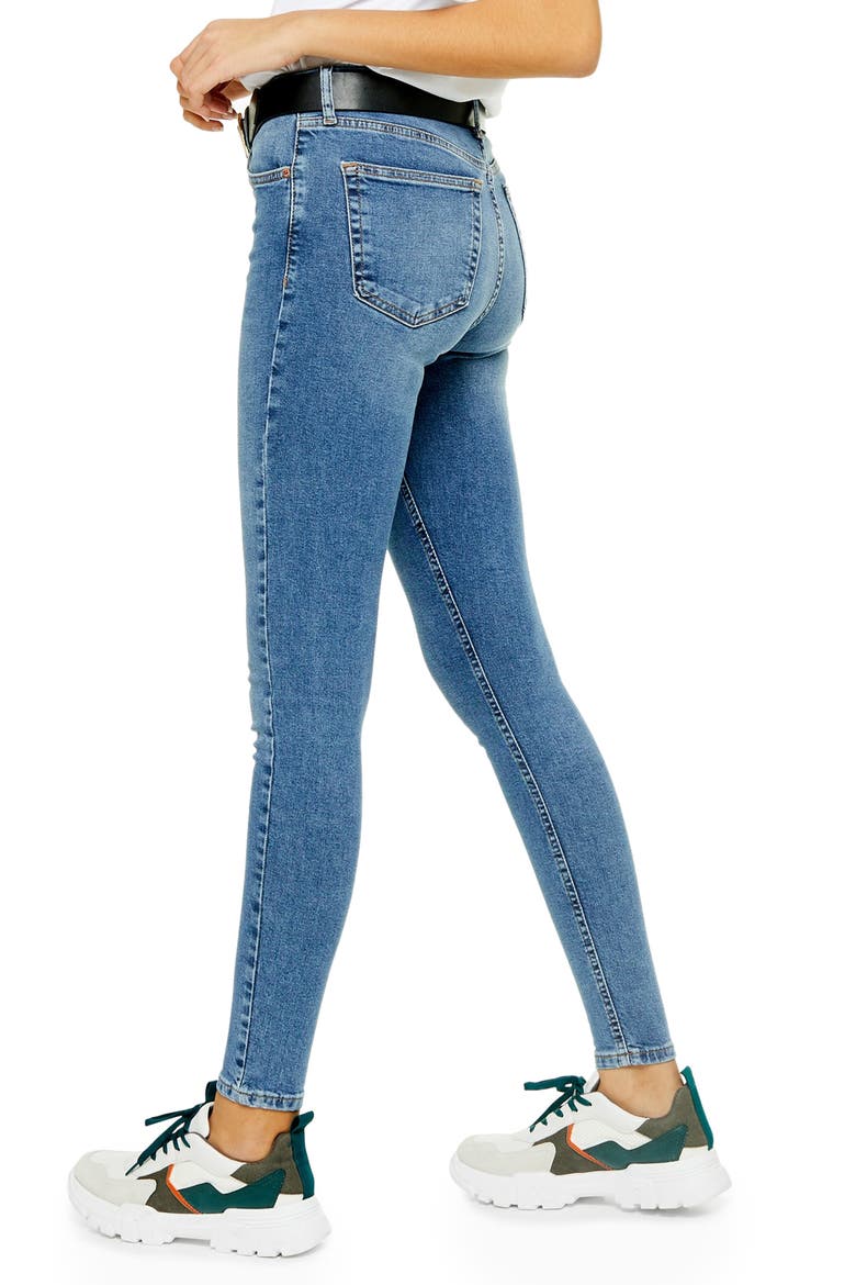 Jamie High Waist Ankle Jeans, Alternate, color, DENIM