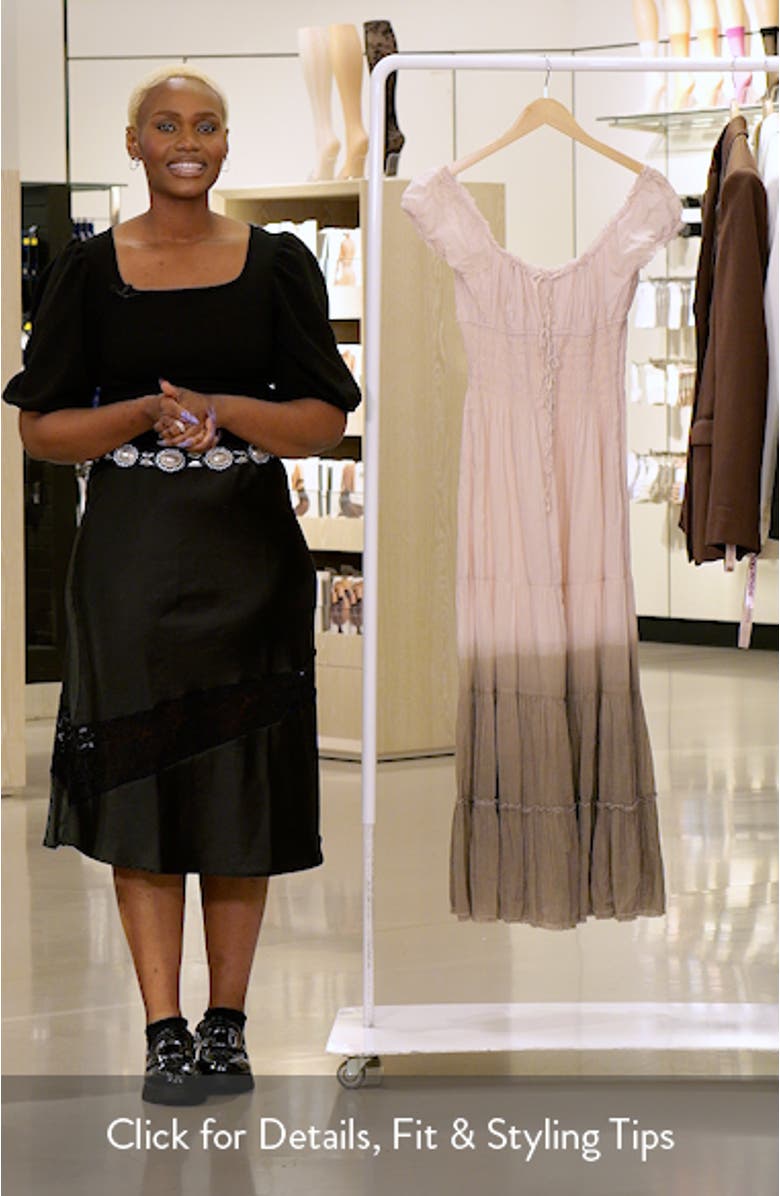 Samira Smocked Ombré Maxi Dress, sales video thumbnail