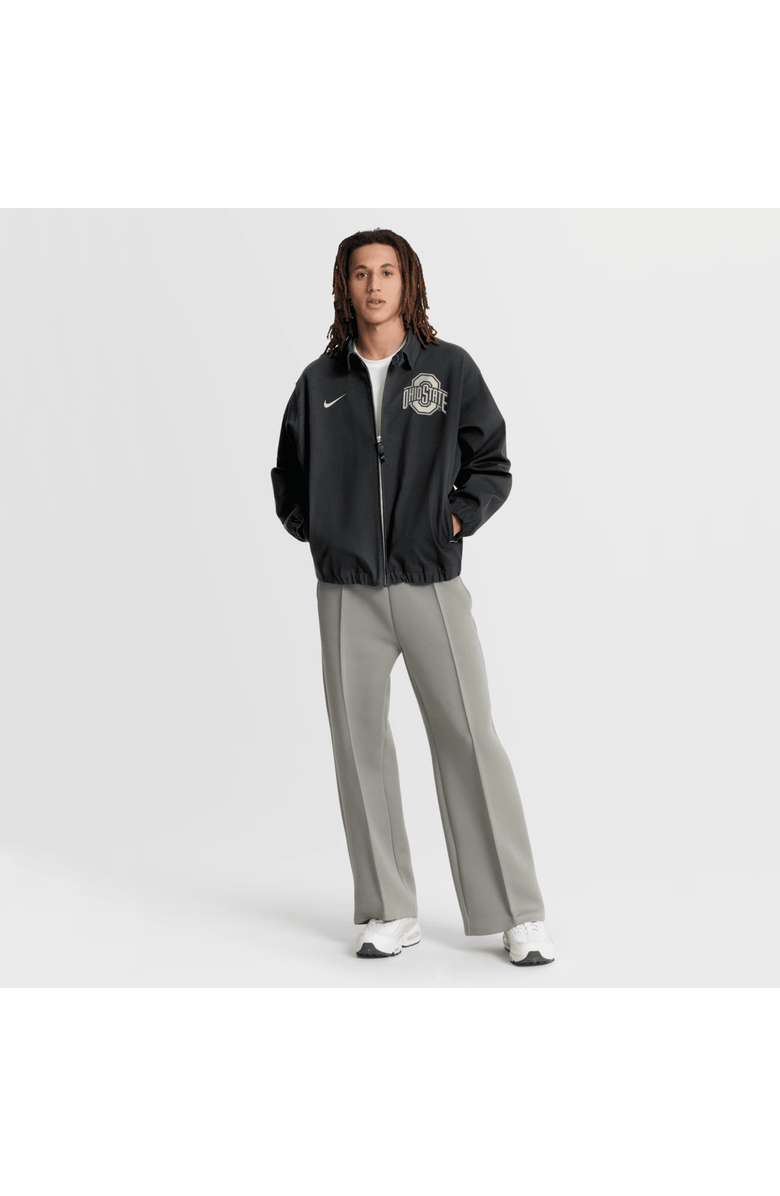 Nike Men's Nike Black Ohio State Buckeyes Local Full-Zip Twill Jacket, Alternate, color, Black