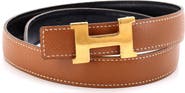 Pre-Owned Hermes Constance Reversible Belt Leather Thin