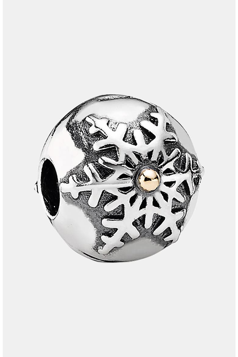 '12 Days of Christmas - Day 7 Winter Wonderland' Clip Charm, Main, color, SILVER/ GOLD