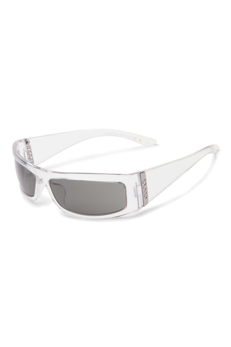52mm Wrap Sunglasses, Alternate, color, CRYSTAL CRYSTAL GREY
