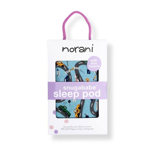 Norani Organic Snugababe Swaddle Sleep Pod With Arm Inserts In Cars