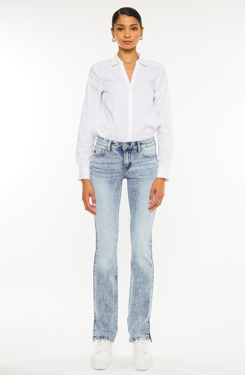 Nadia Mid Rise Y2K Bootcut Jeans