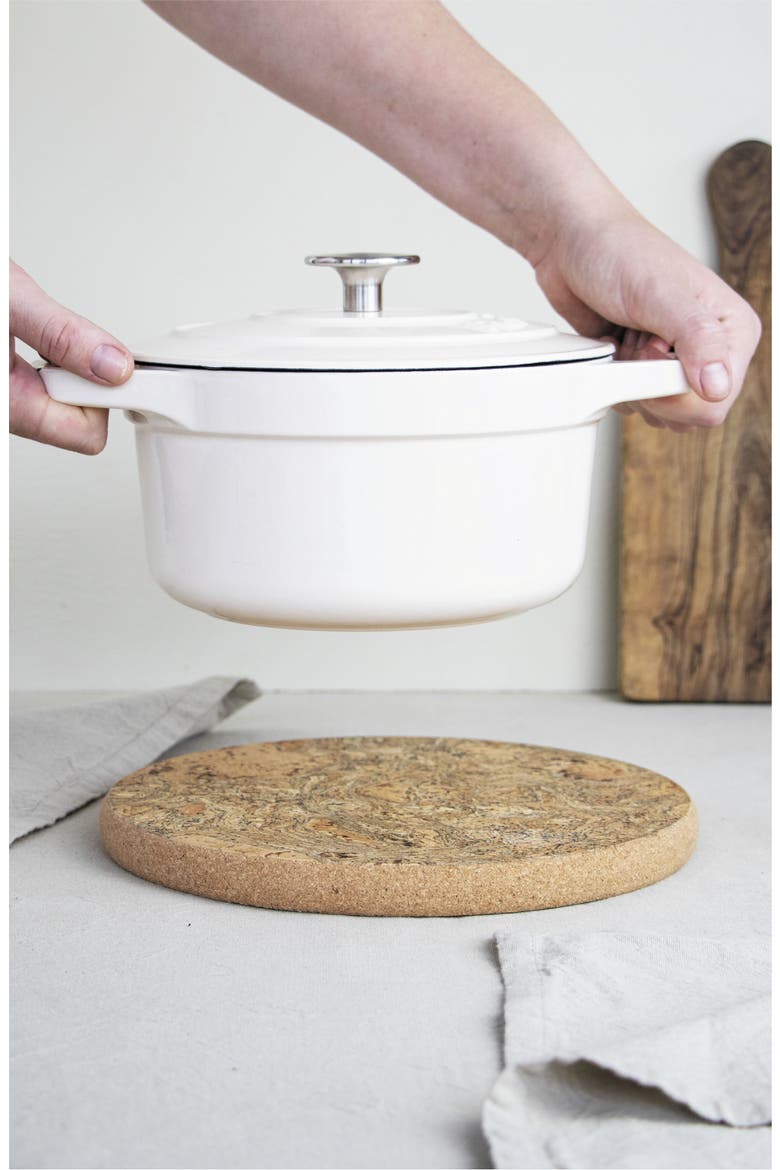 Natural Cork Round Trivets - Medium Set of 2, Alternate, color, Natural Cork