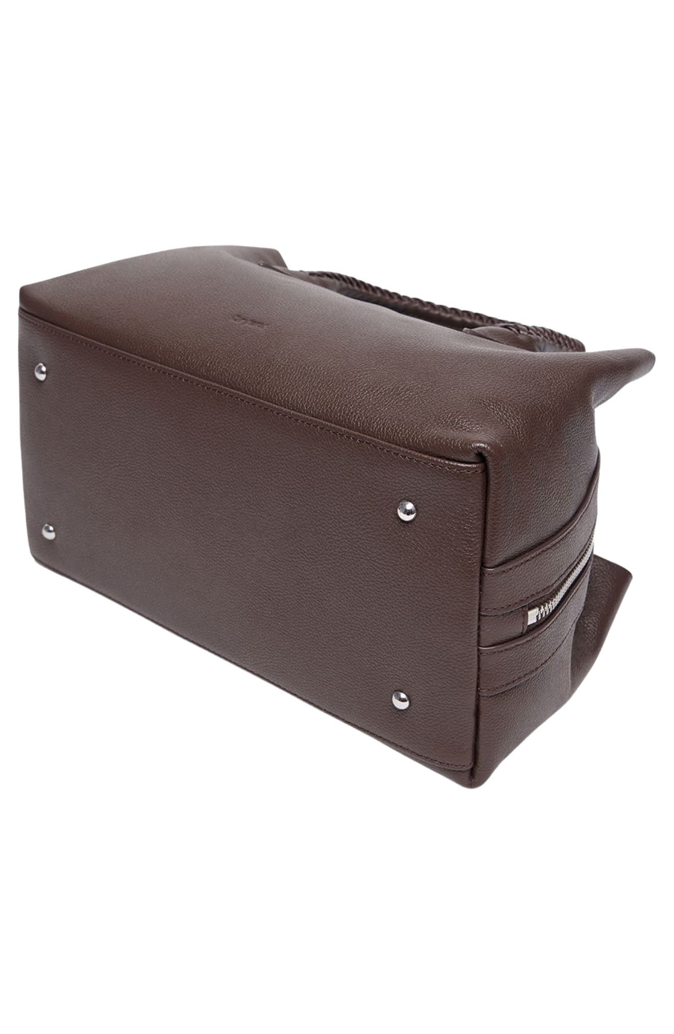 Oryany Roy Leather Satchel, Alternate, color, Espresso