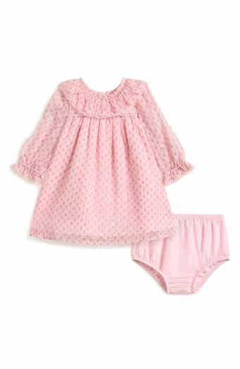 Audrey Ruffle Collar Chiffon Dress & Bloomers