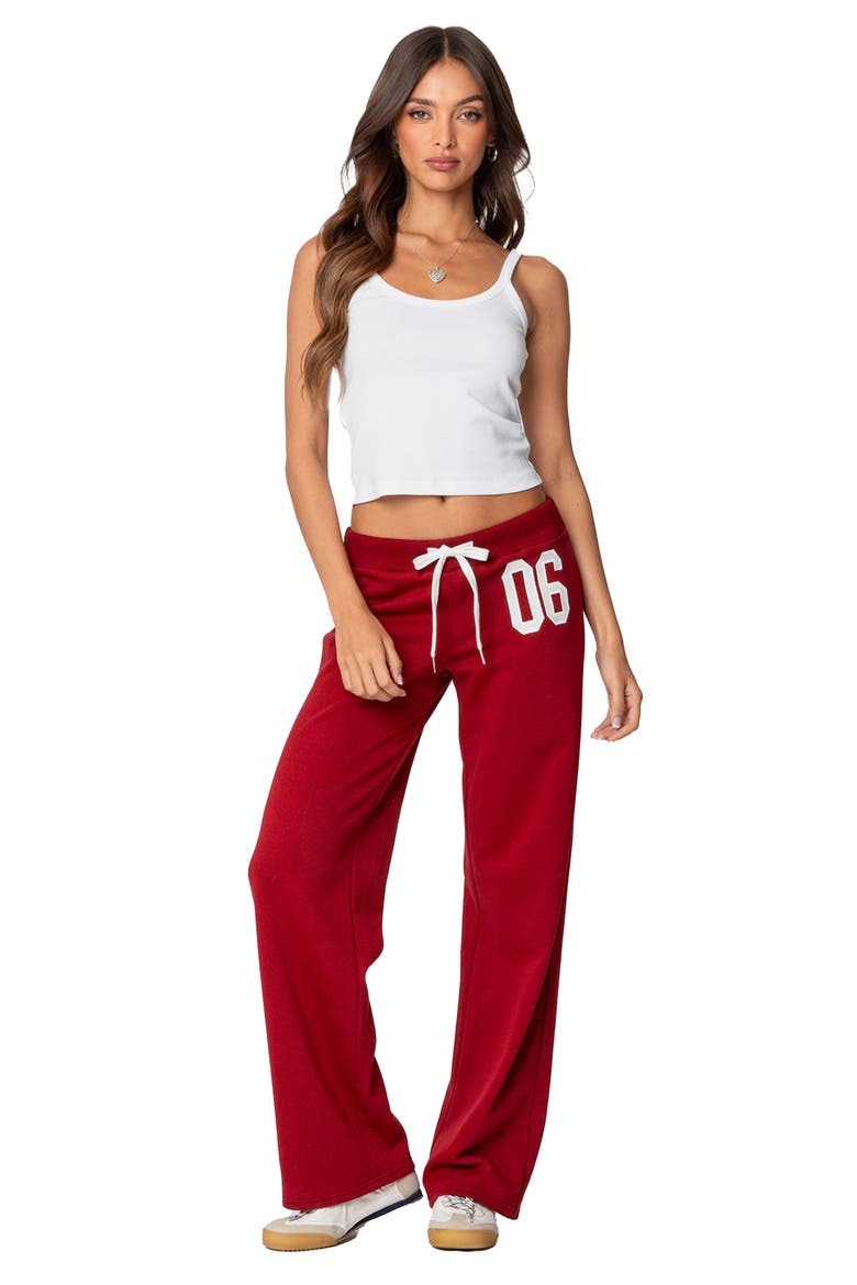'06 Sweatpants, Alternate, color, BURGUNDY