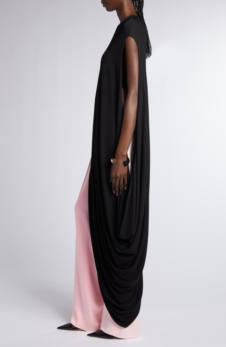 TOM FORD Asymmetrical Crepe Jersey Top, Alternate, color, Black