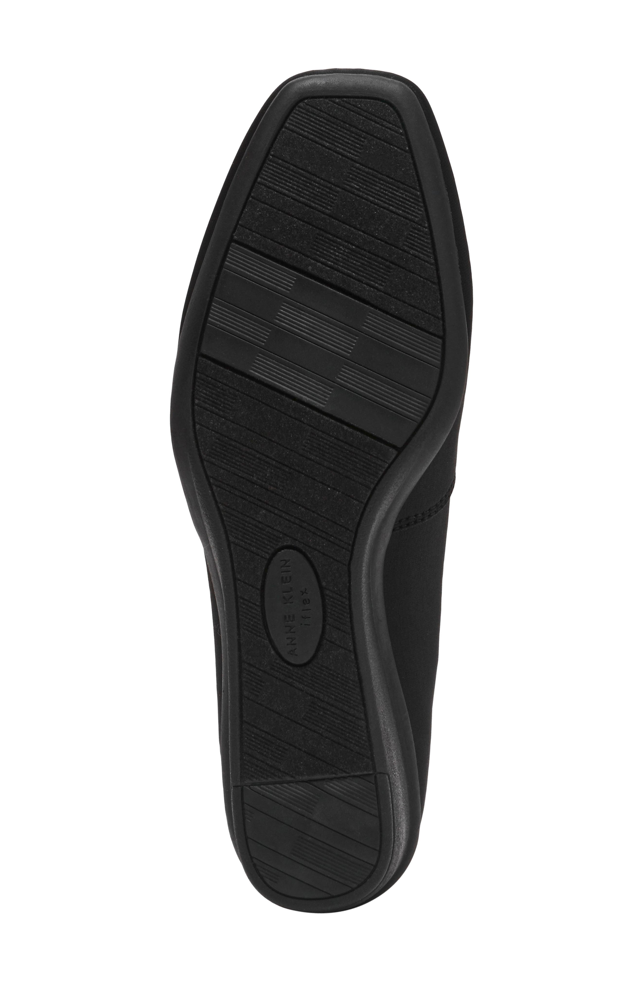 Anne Klein Wendell Wedge Pump, Alternate, color, Black Stretch