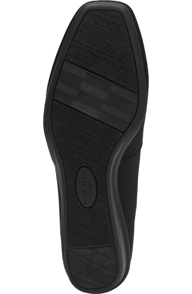 Anne Klein Wendell Wedge Pump, Alternate, color, Black Stretch