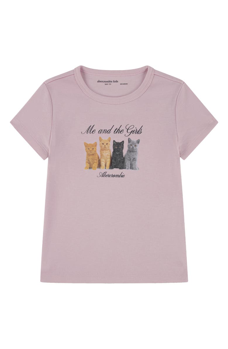 abercrombie kids Kids' Me & The Girls Graphic T-Shirt, Main, color, Chalk Pink