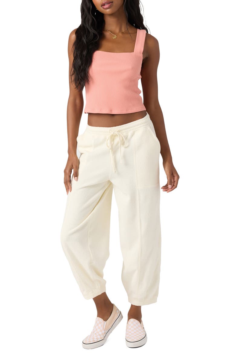 Wavelength Crop Terry Joggers, Alternate, color, WINTER WHITE