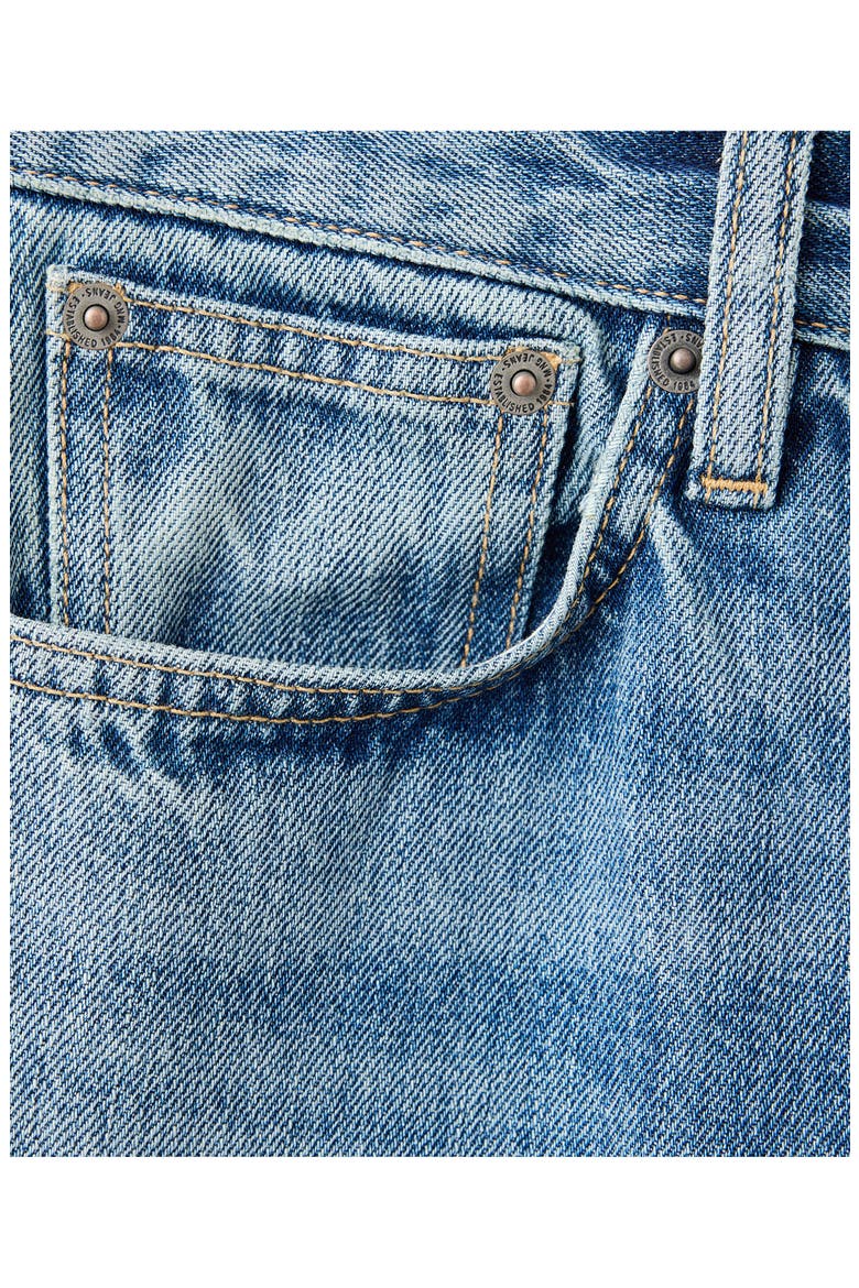 Mid Rise Straight Leg Jeans, Alternate, color, MEDIUM BLUE
