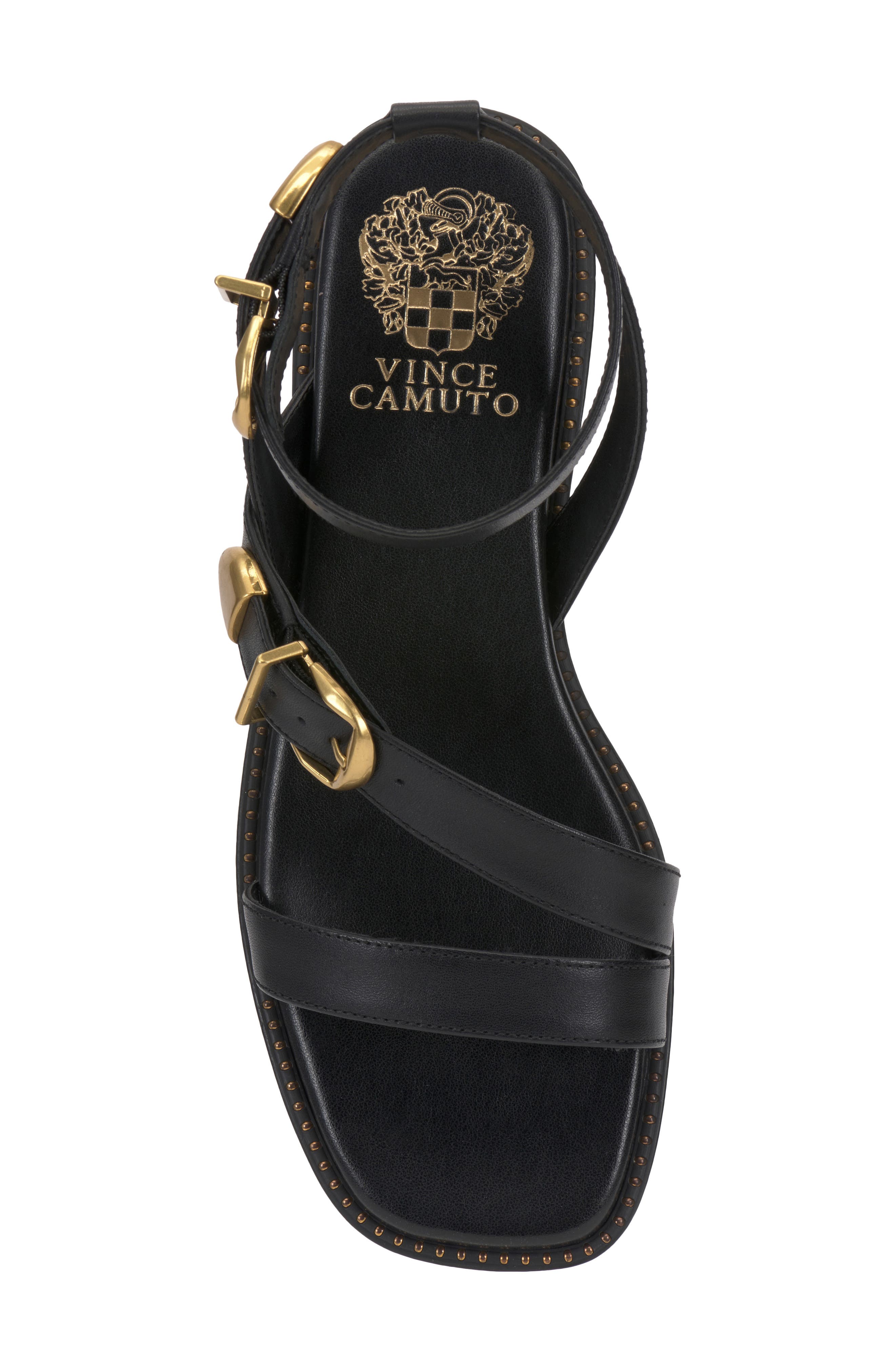 Vince Camuto Neiko Ankle Strap Sandal, Alternate, color, Black