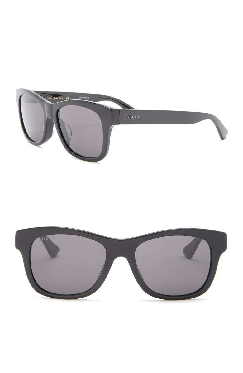 Gucci 53mm Rectangle Sunglasses, Main, color, 