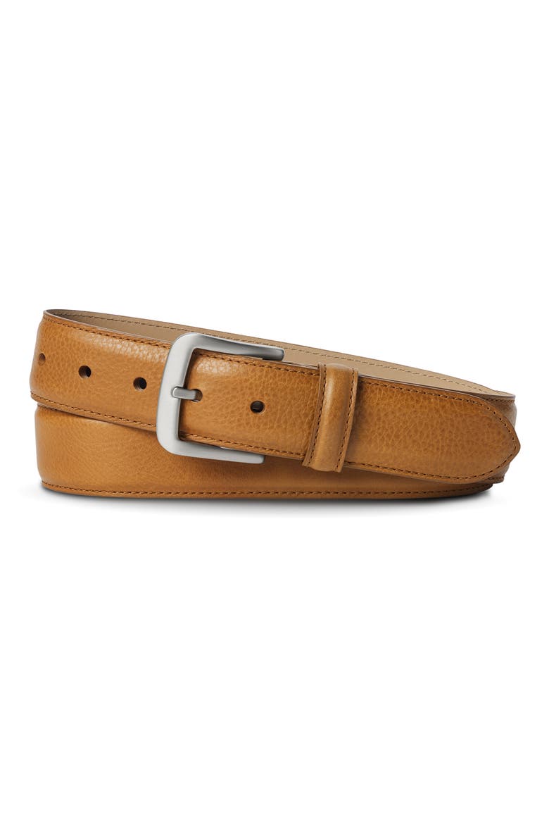 Canfield Vachetta Leather Belt, Alternate, color, BOURBON
