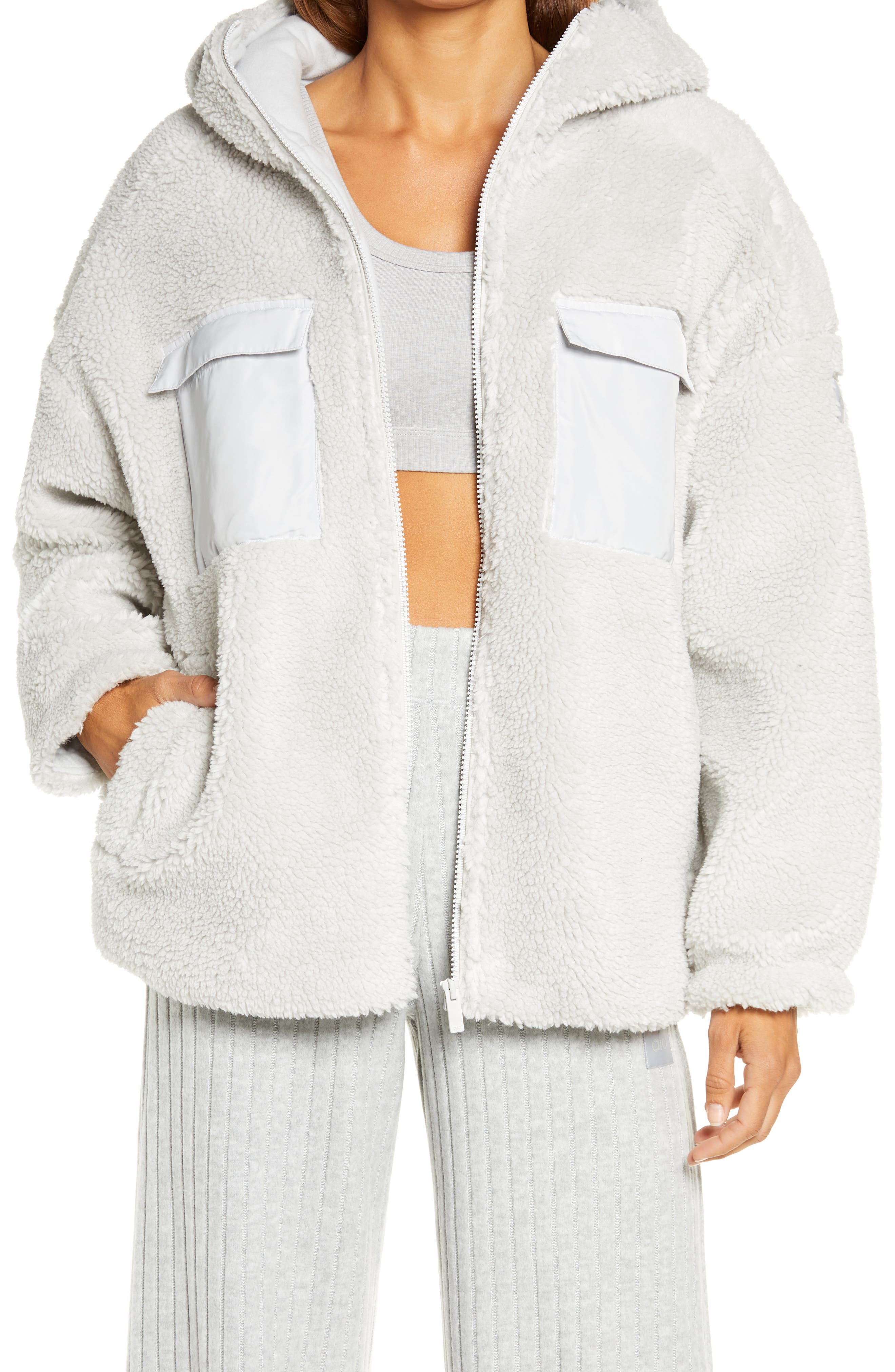 Alo Chill Faux Fur Full Zip Jacket (Women) | Nordstromrack