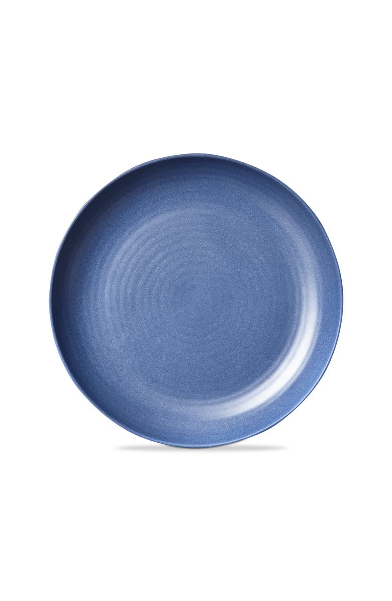 tag Denim Blue Brooklyn Melamine Dinner Plate Indoor Outdoor, Main, color, Blue
