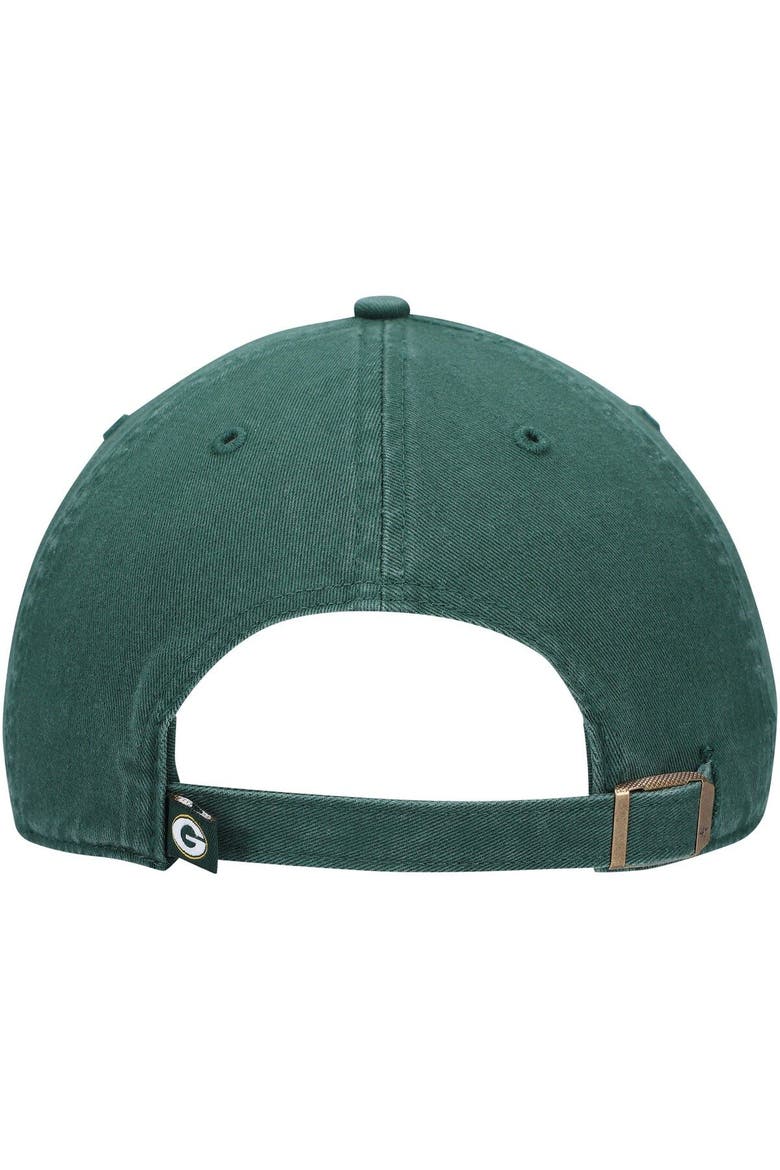 Men's '47 Green Green Bay Packers Clean Up Script Adjustable Hat, Alternate, color, Green