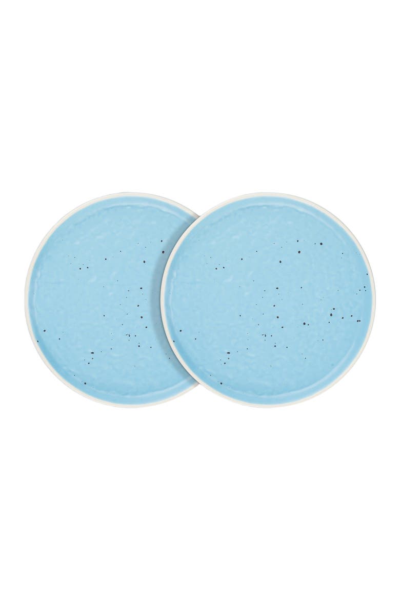 Elena Stoneware 4-Piece Dinner Plate Set, Main, color, Blue