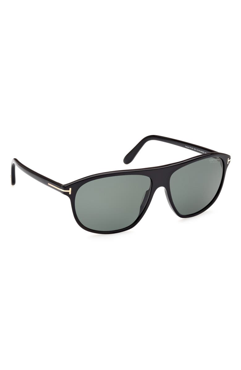 TOM FORD Prescott 60mm Square Polarized Sunglasses, Alternate, color, 