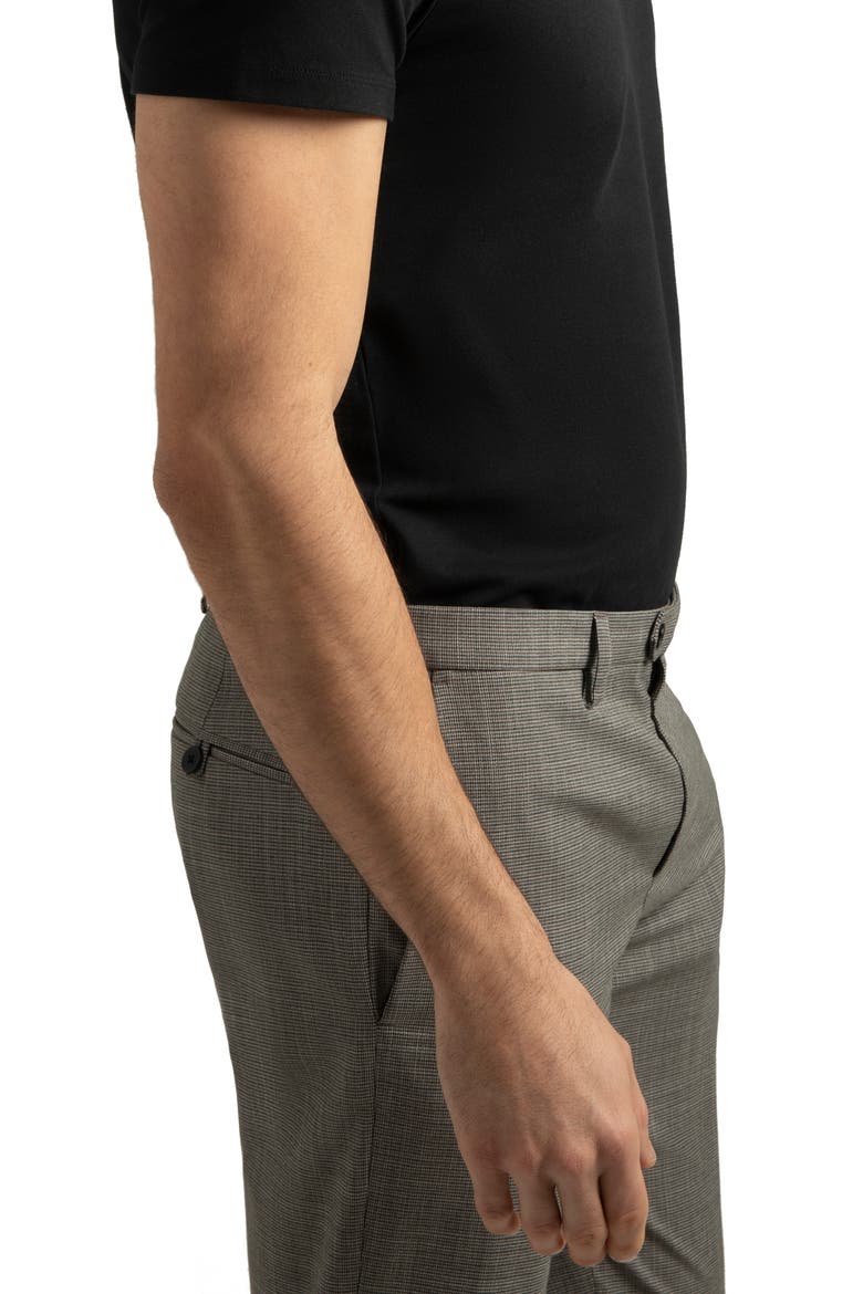 Biscayne Slim Fit Cotton Blend Piqué Golf Polo, Alternate, color, BLACK BEAUTY