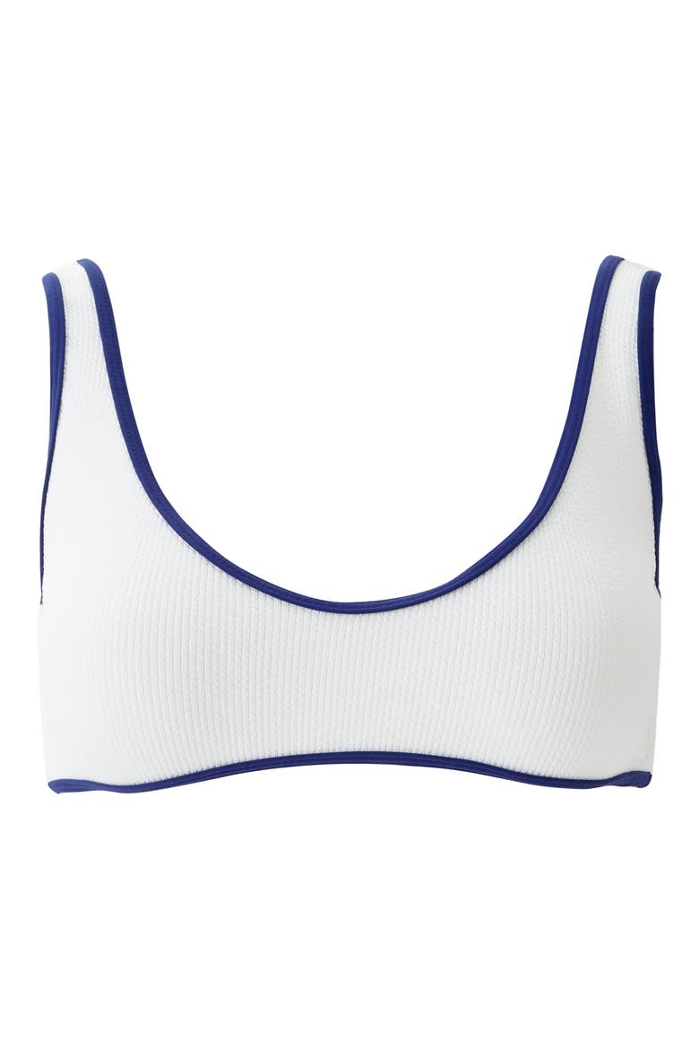 Vigo Bikini Top, Alternate, color, WHITE RIDGES/ NAVY