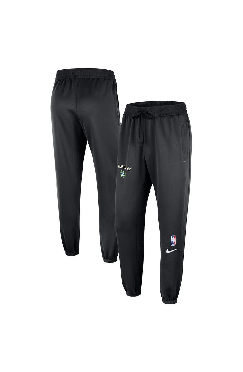 Nike Men's Nike Black Milwaukee Bucks 2022/23 City Edition Showtime ThermaFlex Sweatpants, Main, color, 