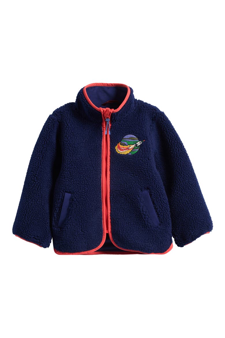 Kids' Cozy High Pile Fleece Jacket, Main, color, SPACE