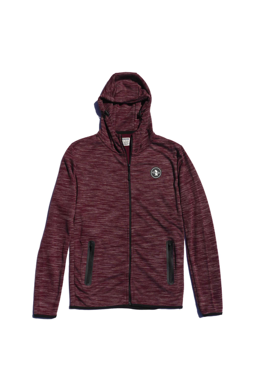 Everyday California Palisade Zip Up Jacket In Maroon