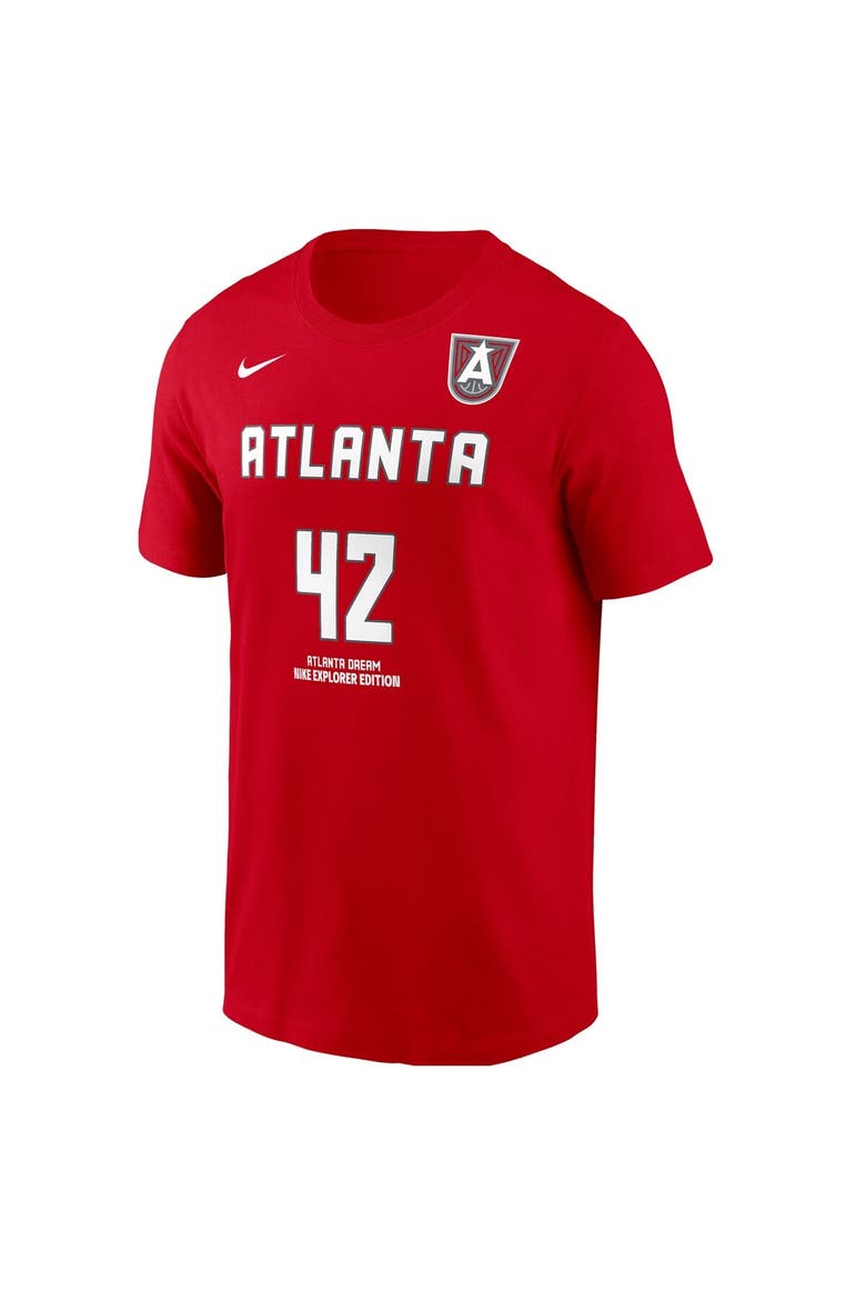 Men's Nike Brittney Griner Red Atlanta Dream Explorer Edition Name & Number T-Shirt, Alternate, color, Red
