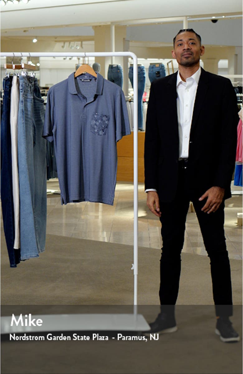 No Maps Floral Pocket Piqué Polo, sales video thumbnail