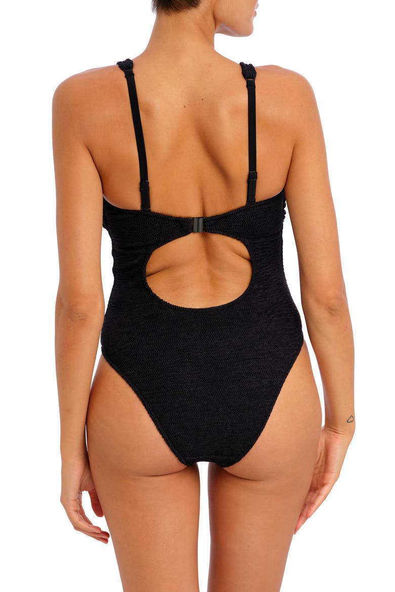 Ibiza Waves Underwire One-Piece Swimsuit, Alternate, color, BLACK