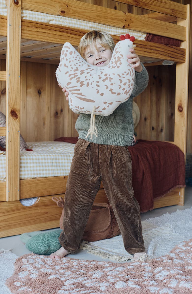 Lorena Canals Chicken Cushion, Alternate, color, Natural Chestnut