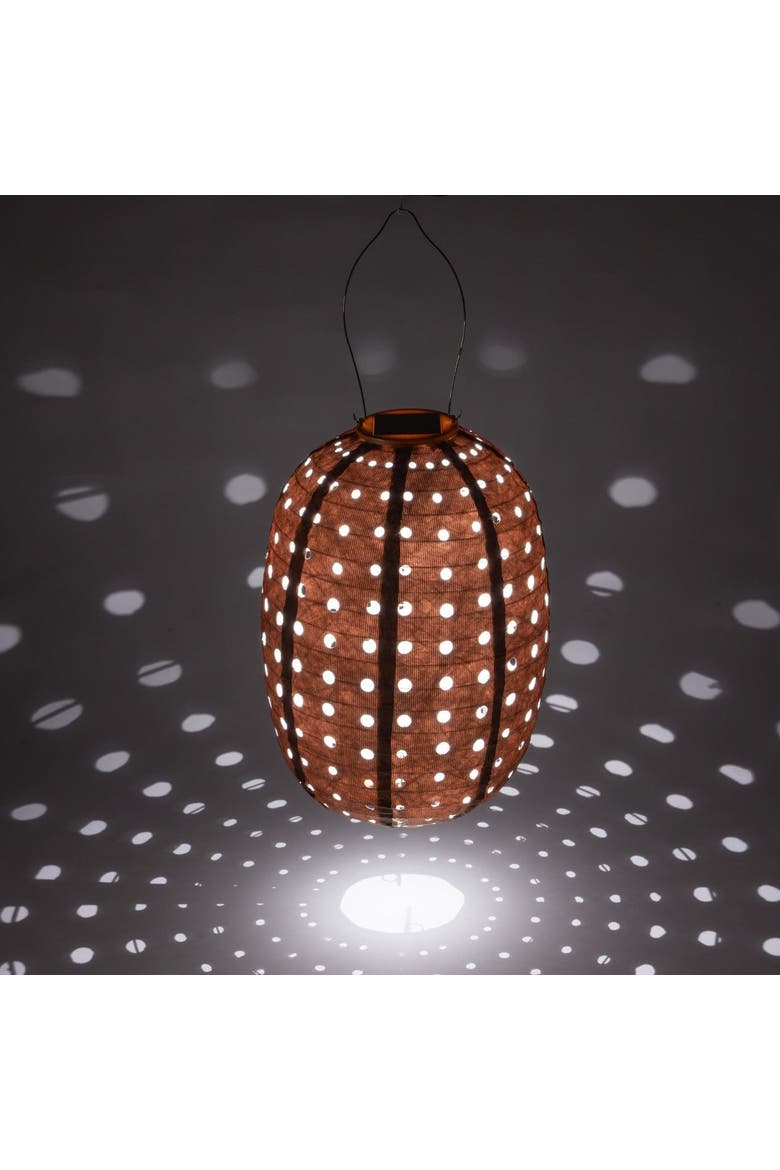 Soji Stella - Barrel Swiss Dot - Solar Lantern, Alternate, color, Copper