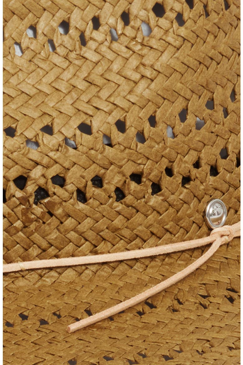 Straw Fedora, Alternate, color, OLIVO