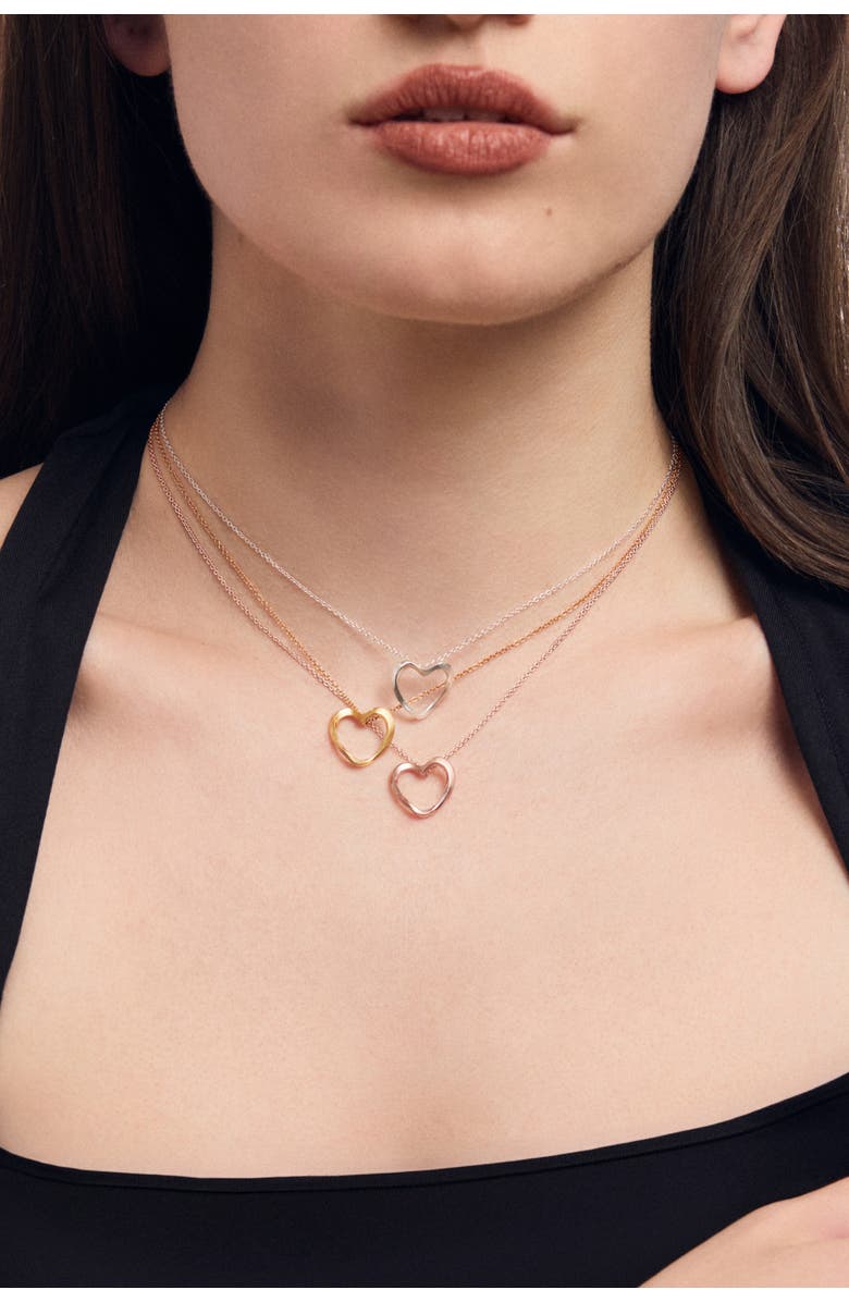 Nabs And Babs Lilo Heart Pendant Necklace, Alternate, color, Silver