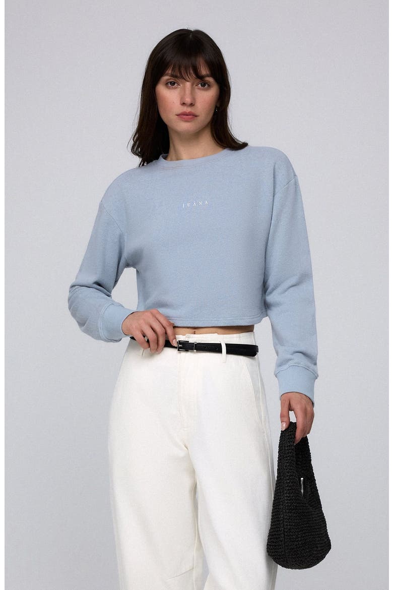 Off Hours Natural Crewneck Sweater, Main, color, Light Blue